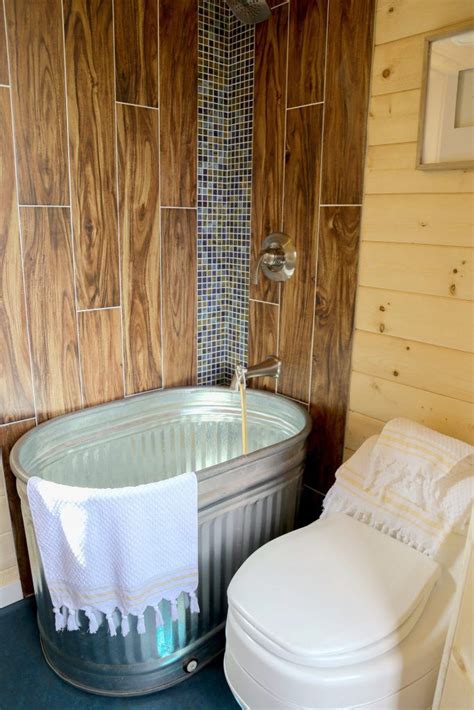 metal tiny house shower|small bathtubs for tiny homes.